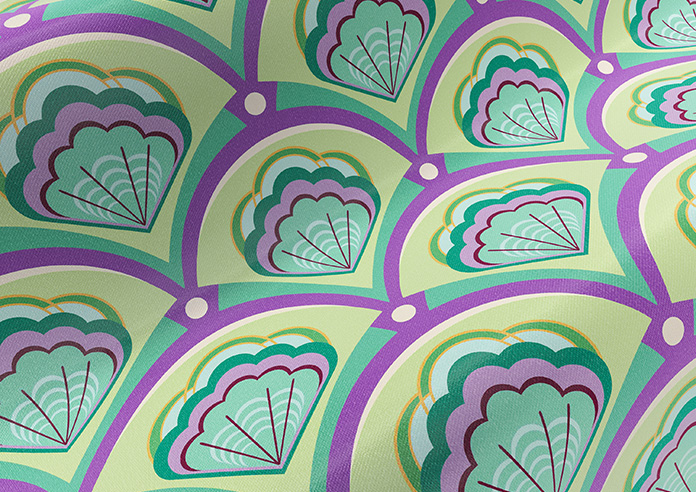 Deco Sea Shells, Neopolitan - Roman Blind - Image 4